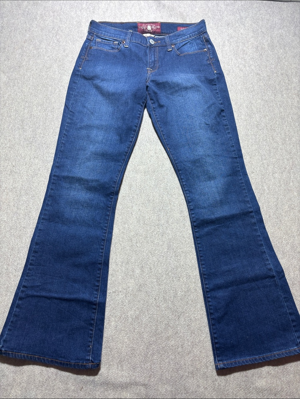 Lucky Brand Womens Sofia Boot Denim Jeans Size 6/28 Long Blue Bootcut (7)